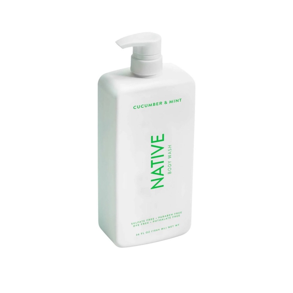 NEW Native Body Wash, Cucumber & Mint - 36.00 fl oz with Pump Free Gift - Picture 4 of 7